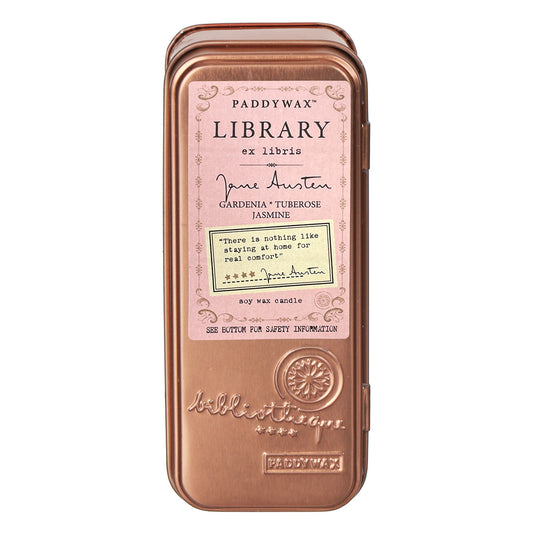 Library candle tin - Jane Austin #2